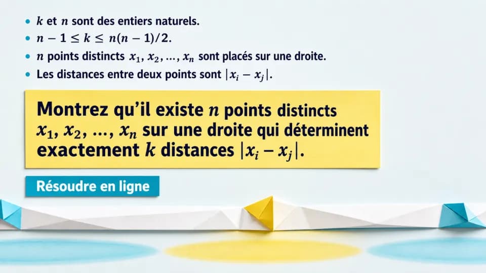 ♦♦♦ Des points sur une droite