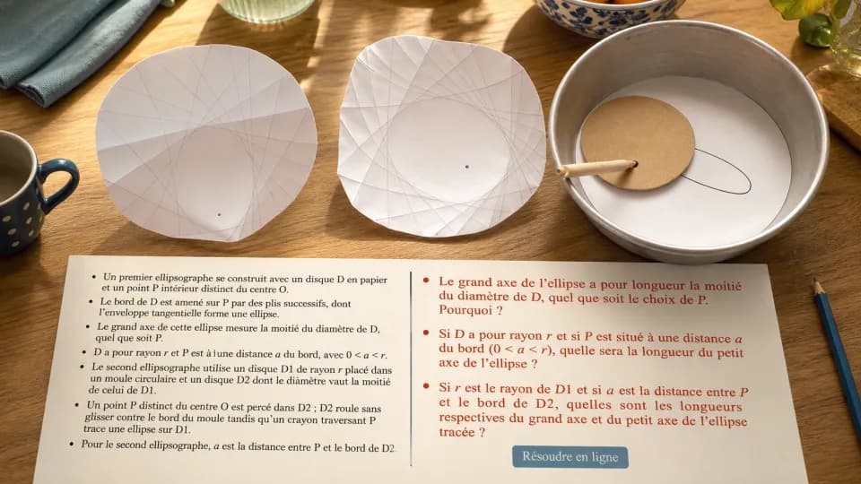 Des ellipsographes faciles à réaliser