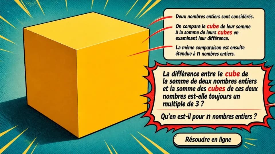 ♦ Avec des cubes