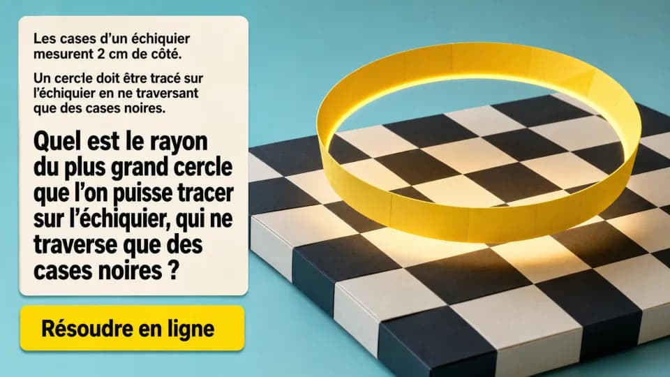 ♦♦♦ Encore un cercle sur l'échiquier