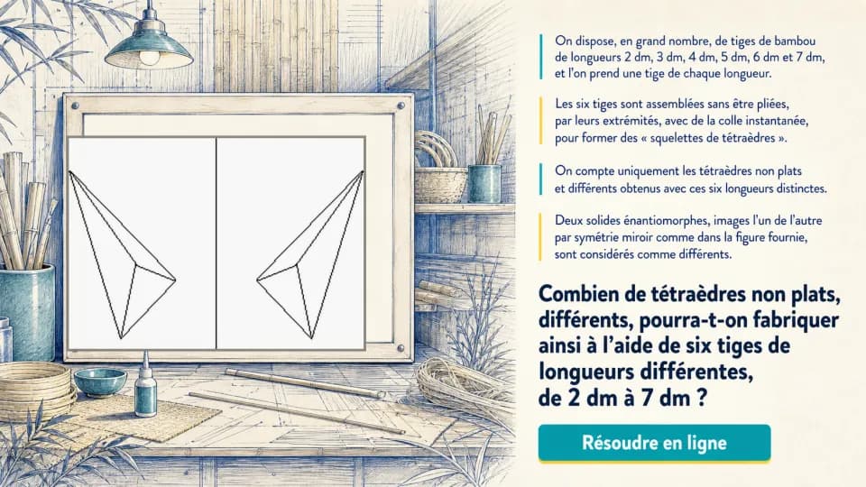 ♦♦ Les tétraèdres
