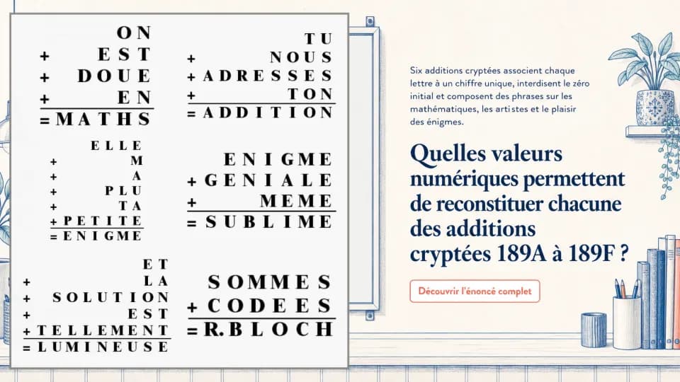 Additions mystères