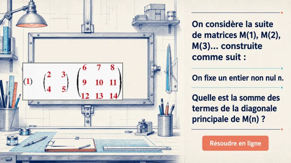 ♦♦♦ Une suite de matrices