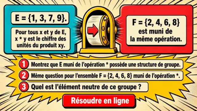 ♦♦ Des groupes à quatre éléments