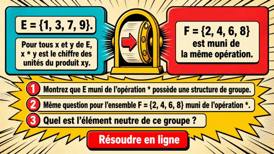 ♦♦ Des groupes à quatre éléments