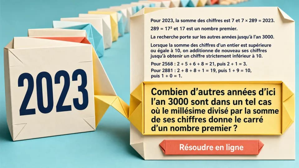 ♦♦ Des carrés pour 2023