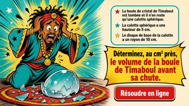 Timaboul perd la boule : calculer un volume sphérique | Tangente