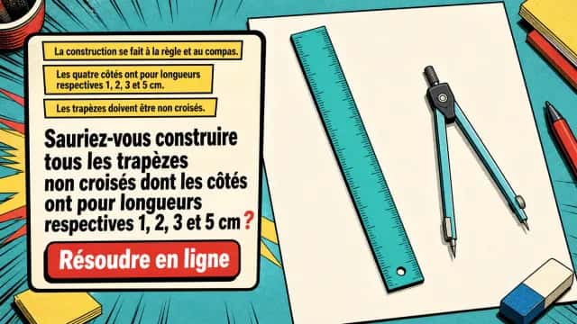 ♦♦ À vos règles et compas !