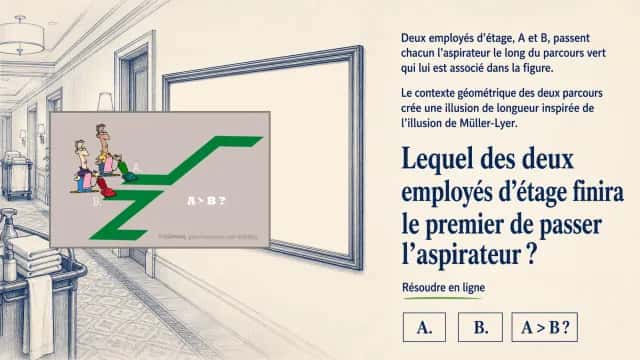 Illusion de Müller-Lyer : géométrie trompeuse