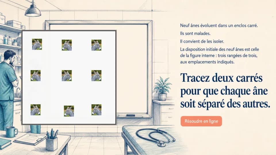 ♦ Les neuf ânes