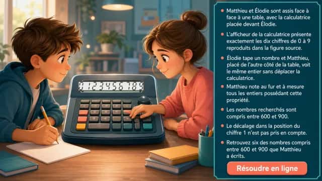 La calculatrice : un défi de symétrie numérique | Tangente