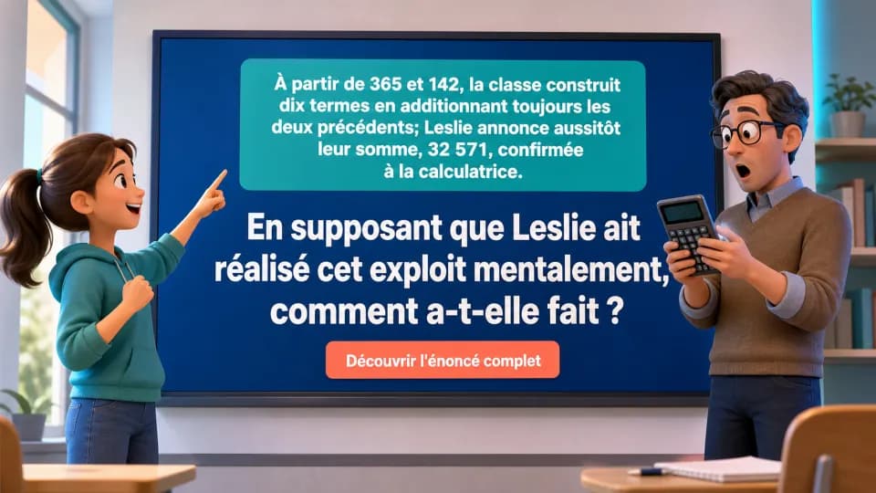 ♦♦ Le calcul de Leslie