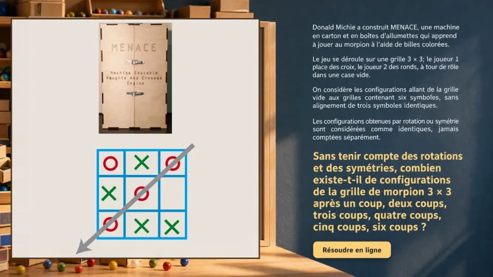 MENACE, un ordinateur en boîtes d'allumettes