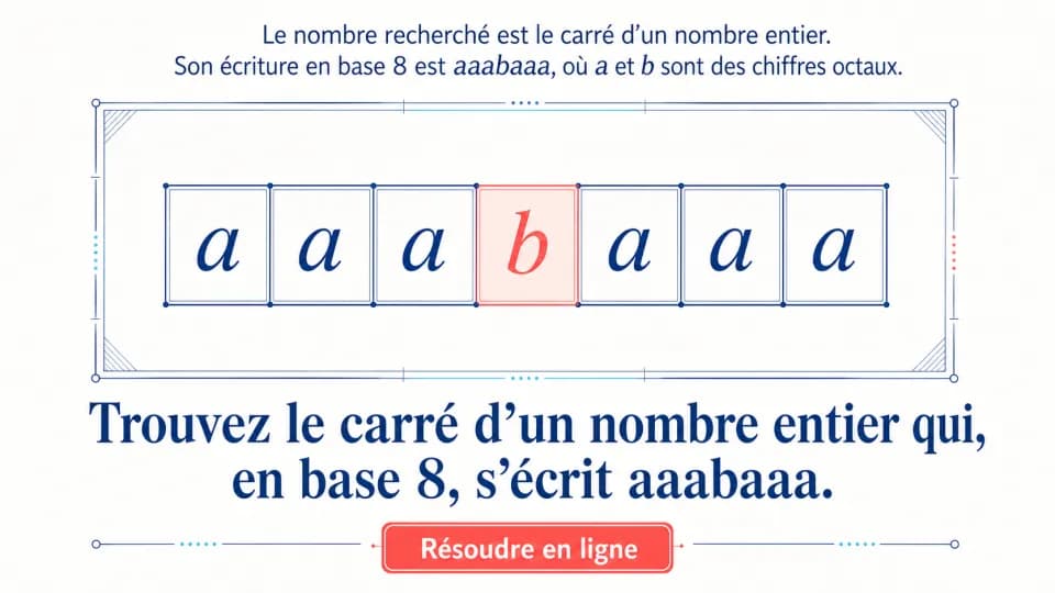 ♦♦♦ Un carré palindrome