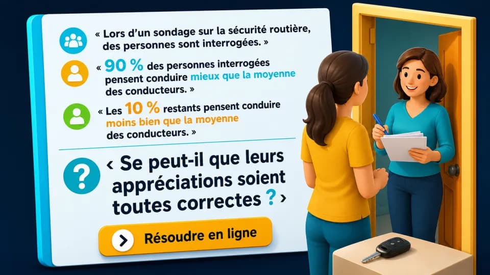 Le paradoxe du sondage : peut-on tous conduire mieux que la moyenne ?