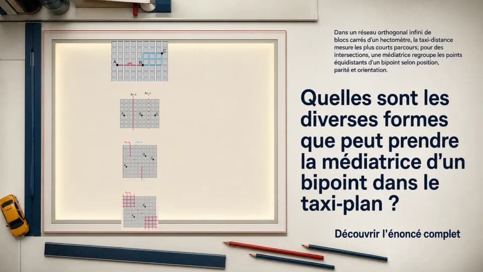 Médiatrices dans le taxi-plan