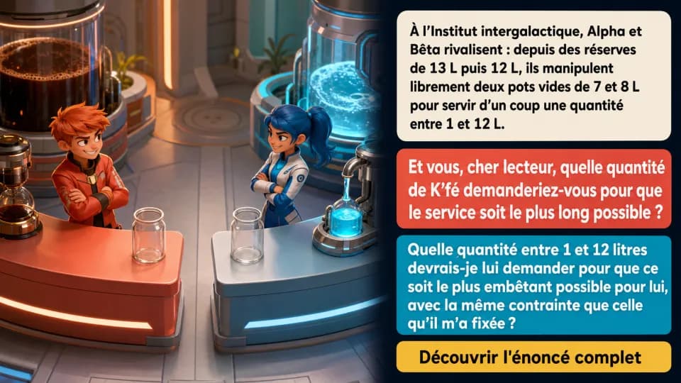 K'fé ou jus d'eau ?