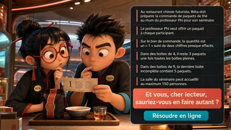 Le thé au rhum du restau chinois