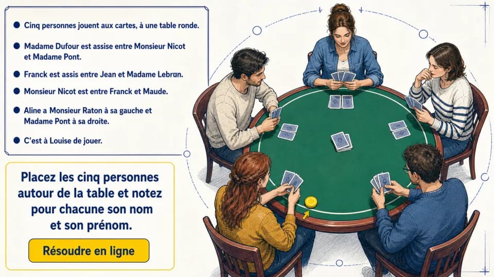 ♦ La partie de cartes
