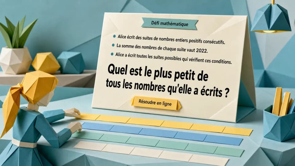 Comment trouver le plus petit entier d'une suite dont la somme est 2022
