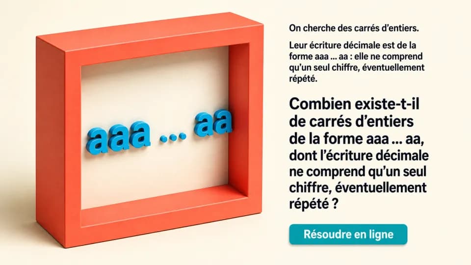 ♦ Des carrés répétitifs