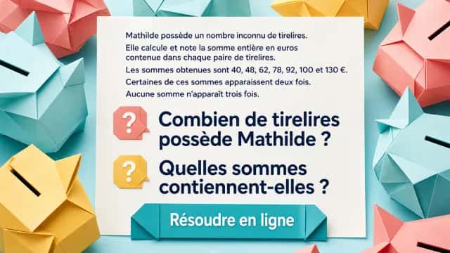 Les tirelires - Problème de maths | Tangente