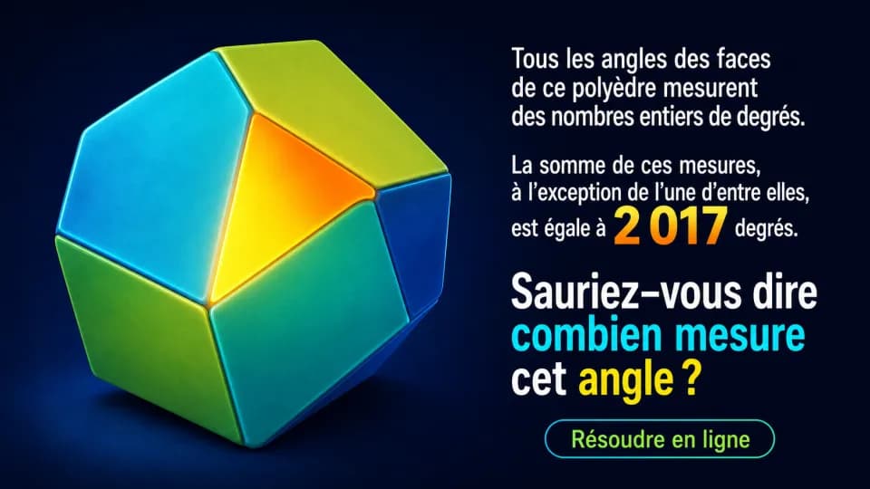 ♦♦ Le polyèdre de l'année