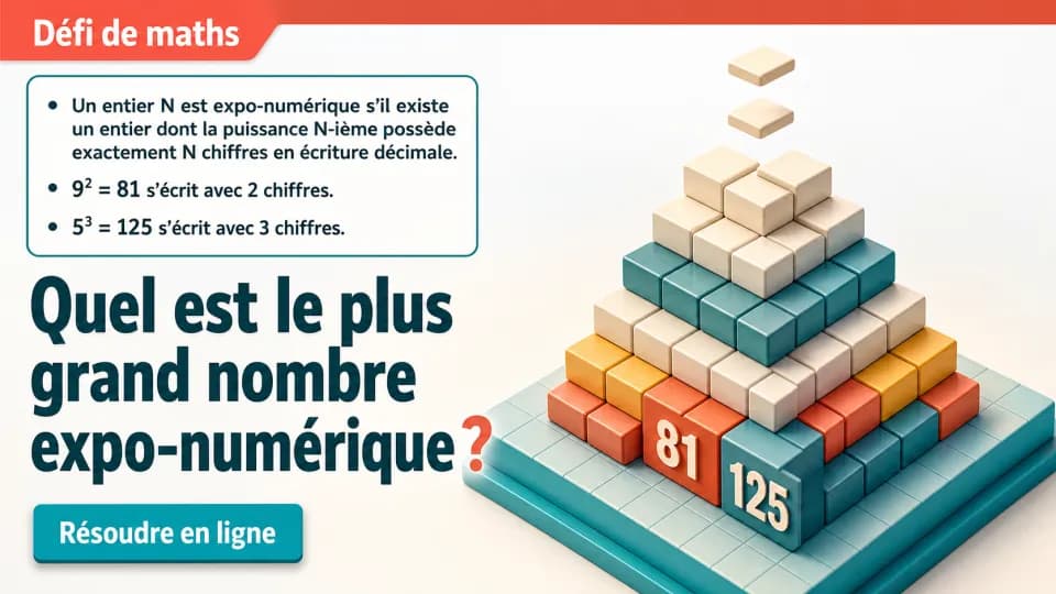 Le plus grand nombre expo-numérique : 21