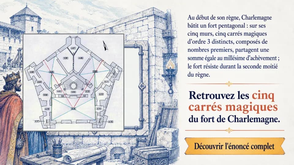 ♦♦♦ Les carrés magiques de Charlemagne