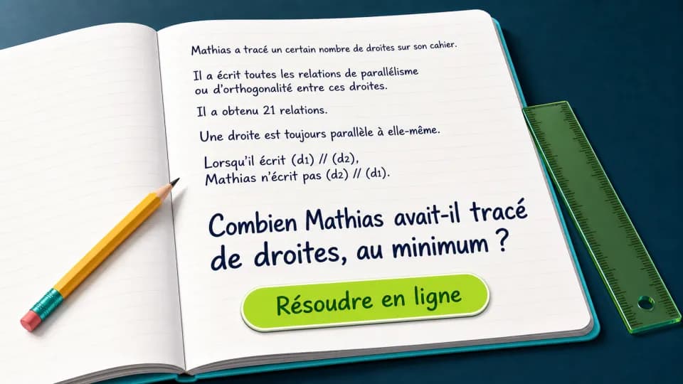 ♦ Les droites de Mathias
