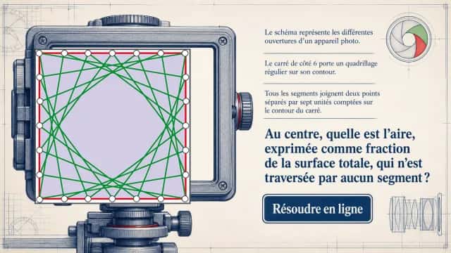 Autofocus : aire dans un quadrillage carré | Tangente