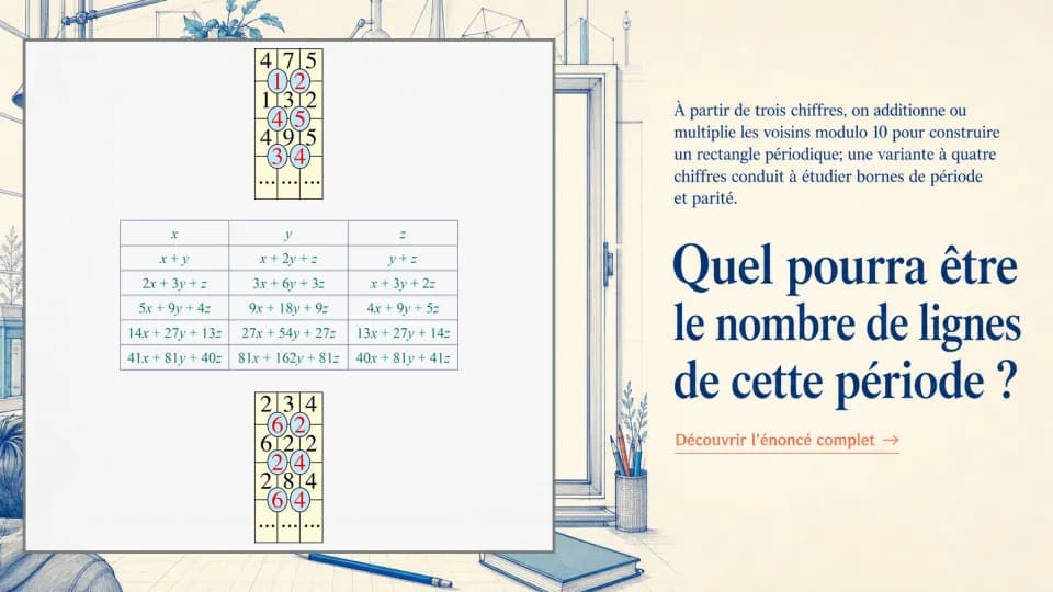 Le rectangle de Pascal