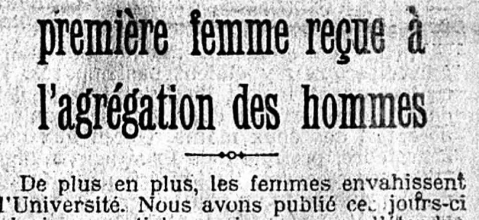 Les premières agrégées de mathématiques