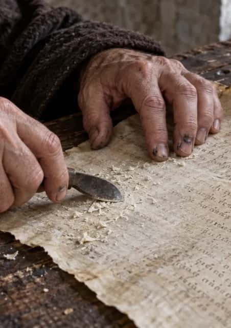 Palimpseste d'Archimède : une page oubliée découverte à Blois